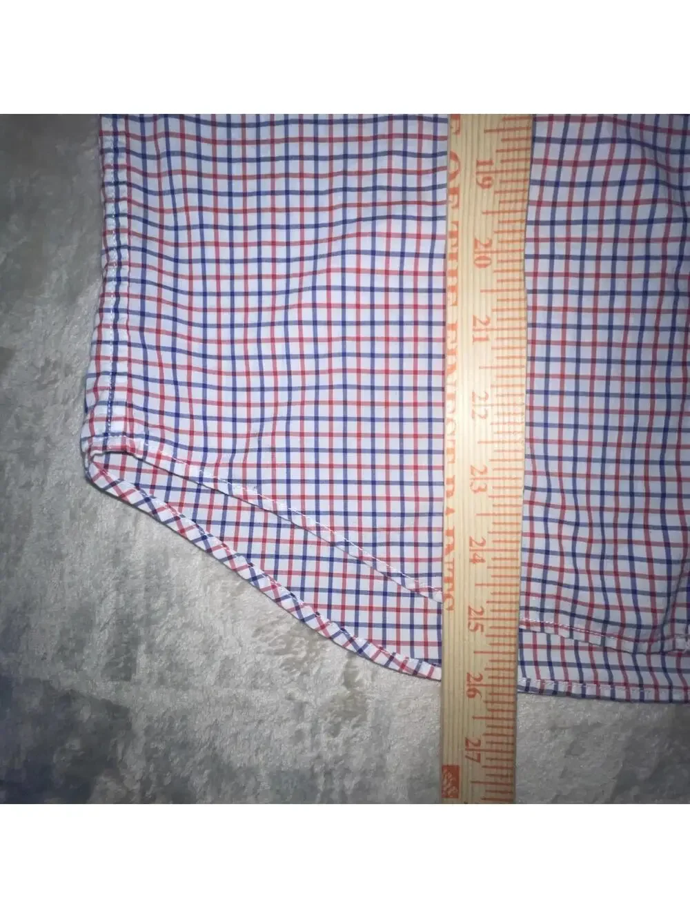 Ralph Lauren Big Kids Natural Stretch Oxford Shirt Red/Blue/White Sz L (14-16)